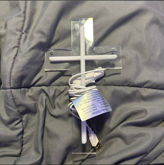 Led Neon Cross Light