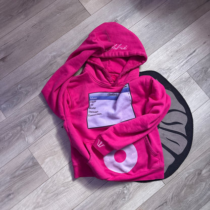 isobree pink hoodie