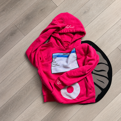 isobree pink hoodie