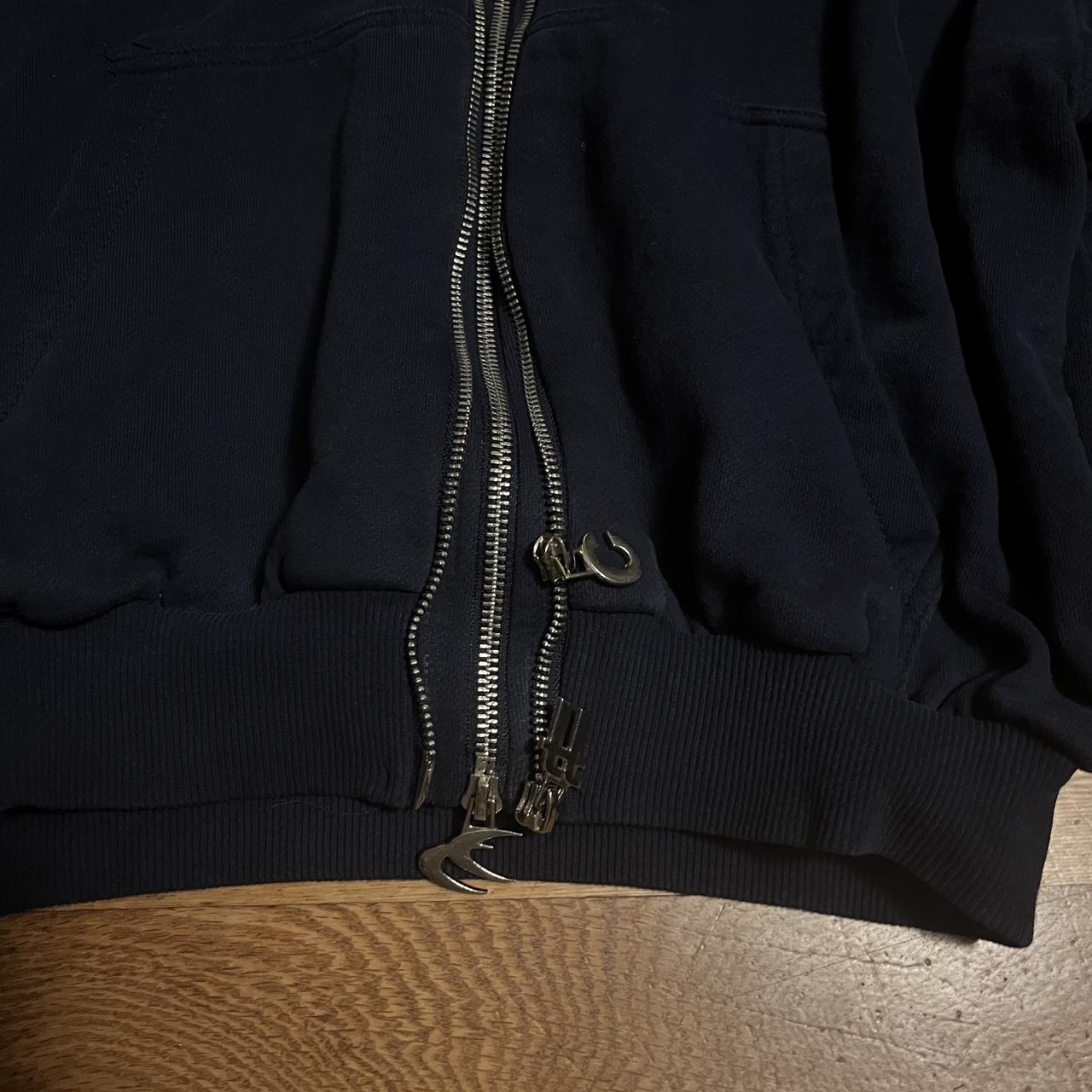 Vetementss Men's Navy and Black Hoodie