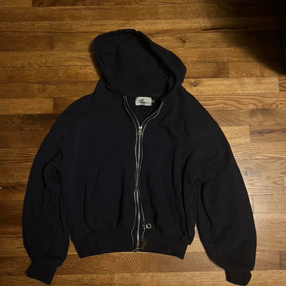 Vetementss Men's Navy and Black Hoodie