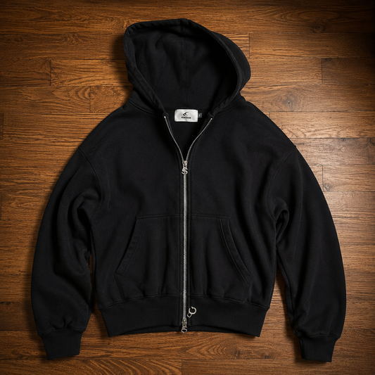 Vetementss Men's Navy and Black Hoodie